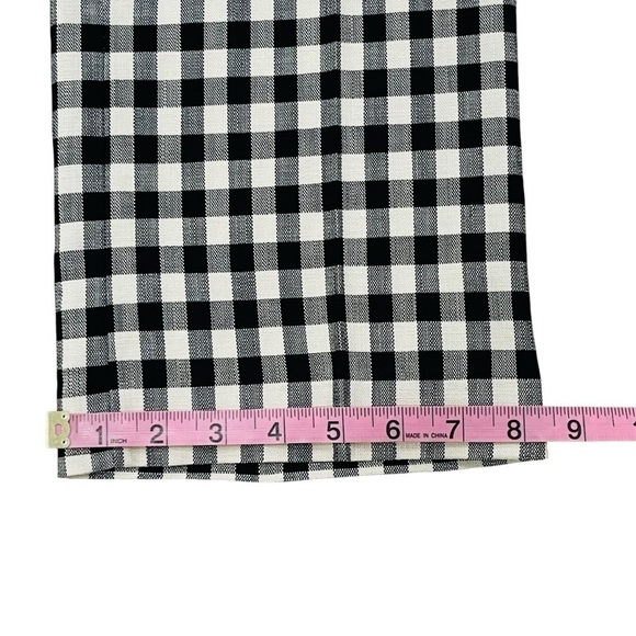 Tara Jarmon Paris Peter Size 34 US XS/2 Black White Gingham Pants Trousers NWT - Picture 12 of 16